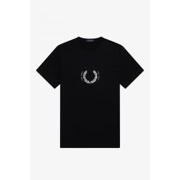 Fred Perry Circle Branding T-shirt Black