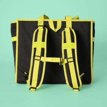 Goodordering Neon Tote Backpack Pannier In Yellow