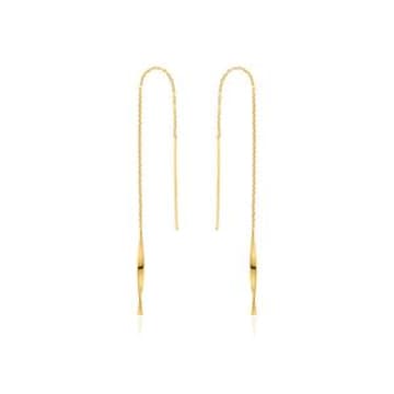 Ania Haie Gold Helix Threader Earrings