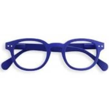 Shop Izipizi Shape C Navy Reading Glasses In Blue