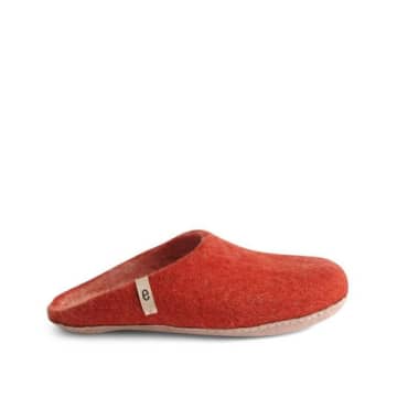 Egos Hand-made Rusty Red Felted Wool Slippers