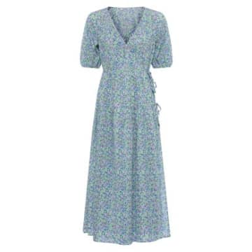 Great Plains Zinnia Cotton Wrap Midi Dress