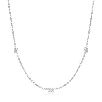 Ania Haie Smooth Twist Chain Silver Necklace In Metallic