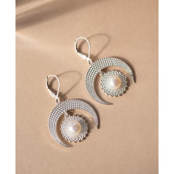 Zoe And Morgan Selene Silver Earrings In Metallic