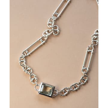 Zoe And Morgan Gaia Silver Necklace In Metallic
