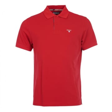 Shop Barbour Tartan Pique Polo Shirt Red Dress