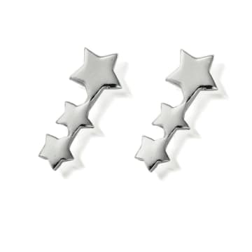 Chlobo Shooting Star Cuff Earrings Silver In Metallic