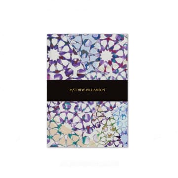 Matthew Williamson Moroccan Mosaic Lined Notebook In Purple