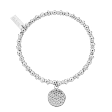 Chlobo Didi Sparkle Moonflower Silver Bracelet In Metallic