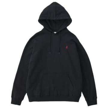 GRAMICCI ONE POINT HOODED SWEAT BLACK