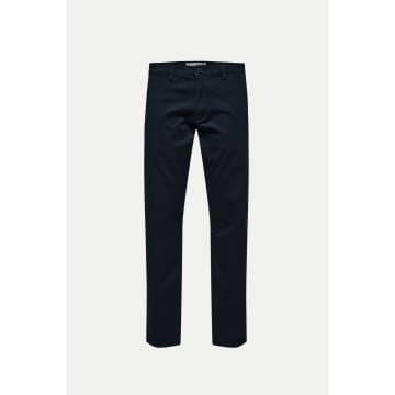 Selected Homme New Miles Flex Trousers In Blue