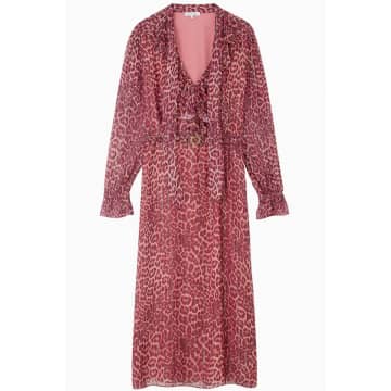 Lily And Lionel 70s Dress In Leopard Port In Animal Print