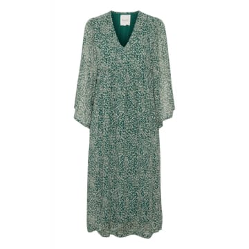 Part Two Raima Dress In Green Granite Print 30307057