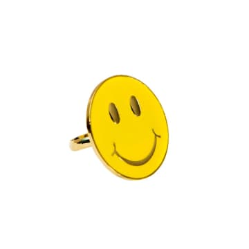 Acorn & Will Smiley Face Enamel Ring