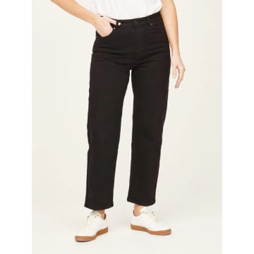 Thought Essential Gots Organic Cotton Straight Jeans In Black