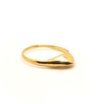 Hannah Bourn Venus Clam Ring In Gold