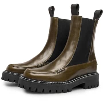 Last Ryder Chelsea Boots In Green