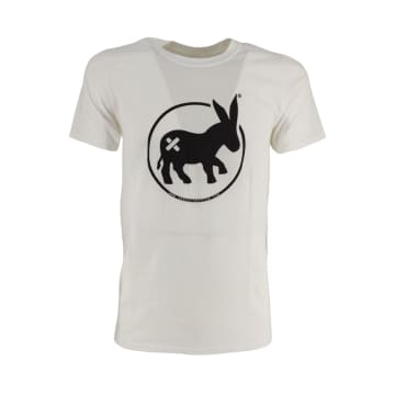 Sensa Cunisiun T-shirt Circle Logo Uomo White/black