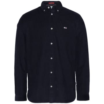 Tommy Hilfiger Tommy Jeans Solid Cord Shirt In Blue