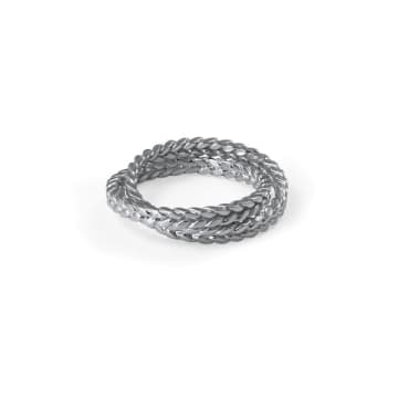 Cara Tonkin Demeter Linked Ring Silver In Metallic