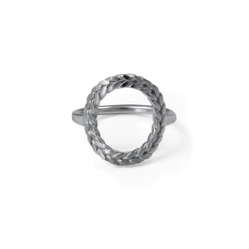Cara Tonkin Demeter Wreath Ring Silver In Metallic