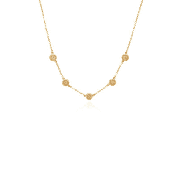 Anna Beck Smooth Rim Collar Necklace Gold