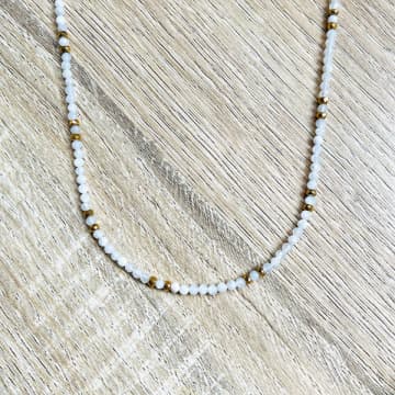 Ysie White Moon Stone Romy Necklace