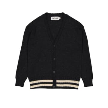 Outland Heathered Anthracite Alfred Cardigan