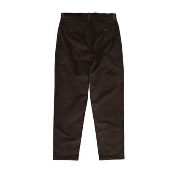 Outland Pleats Cord Trousers Brown