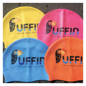 Puffin Swim Hat In Pink