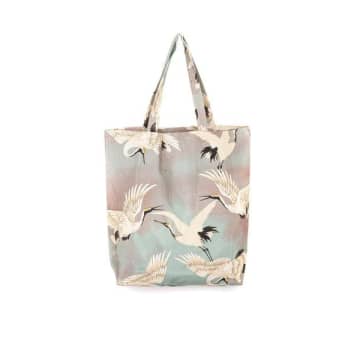 Attic Womenswear Large Bird Print Oversize Bag