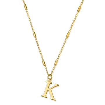 Chlobo Iconic Initial Necklace In Gold