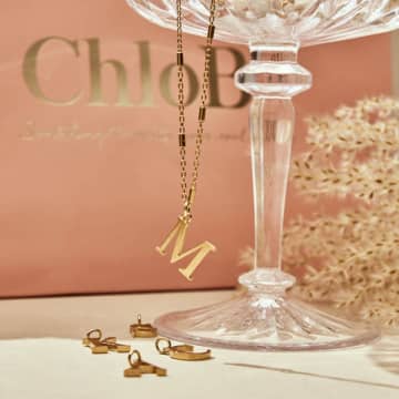 ChloBo Sterling Silver Initial Bracelet M