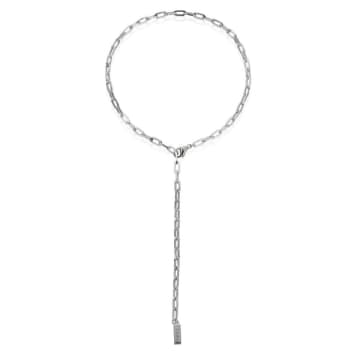 Chlobo Couture Mini Link Lariat Necklace In Metallic