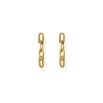 Chlobo Mini 4 Link Earrings In Gold