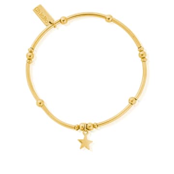 Chlobo Mini Noodle Ball Star Bracelet In Gold