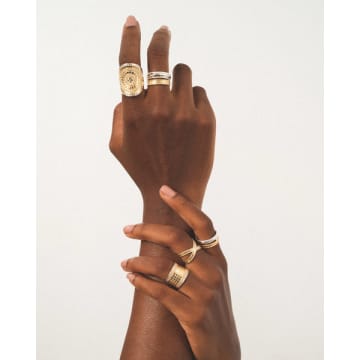 Anna Beck Classic Saddle Ring In Gold