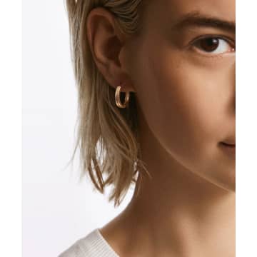 Anna Beck Classic Hinge Reversible Hoop Earrings In Gold