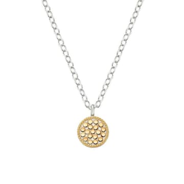 Anna Beck Classic Mini Circle Reversible Necklace In Gold