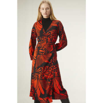 Compañía Fantástica Compania Fantastic Butterfly Print Midi Dress