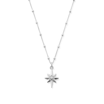 Chlobo Bobble Chain Lucky Star Necklace In Metallic