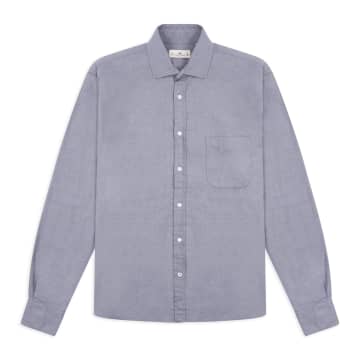 Burrows And Hare Flannel Shirt In Grey