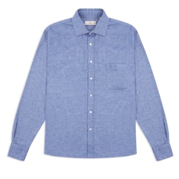 Burrows And Hare Flannel Shirt In Blue