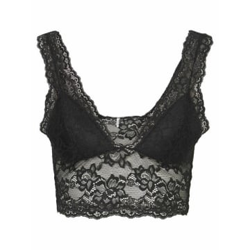 Pieces Lina Bralette In Black