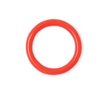 Lulu Copenhagen Colourful Enamel Ring In Red