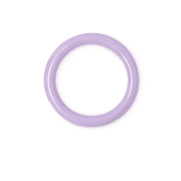 Lulu Copenhagen Colourful Enamel Ring In Purple