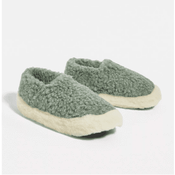 Yoko Wool Siberian Slippers Green