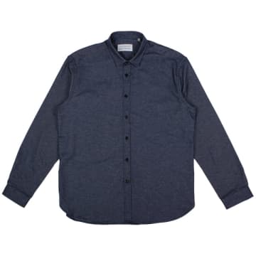 Merchant Menswear Mercante Flannel Shirt Touno Blue