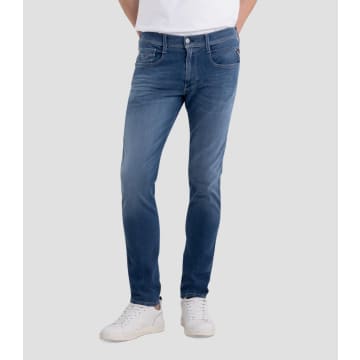 Replay Hyperflex Recycled 360 Jeans In Blue