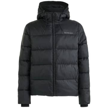 Calvin Klein Recycled Polyester Padded Jacket In Black